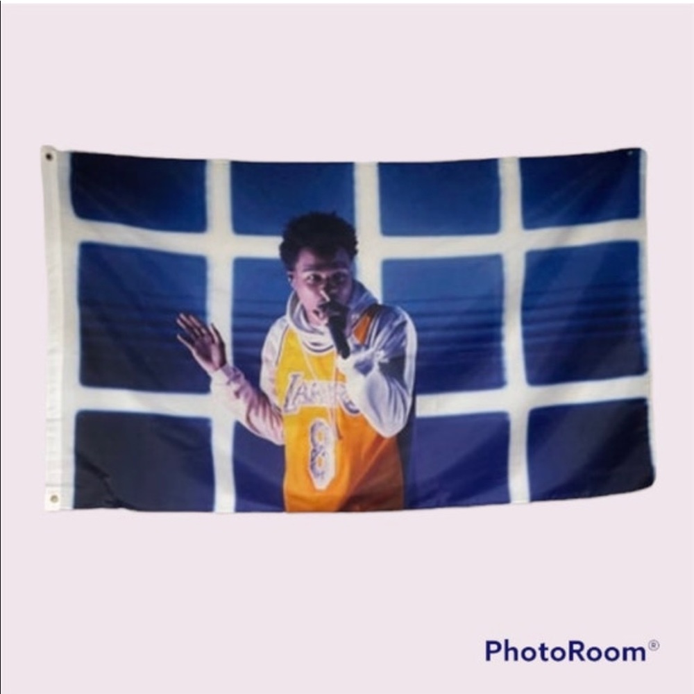 Roddy rich lakers Flag banner tapestry music rap artists bedroom dorm funny